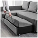 Диван FRIHETEN IKEA 192.975.67 темно-сірий тканина - зображення 5