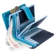 Синий женский кожаный кошелек Visconti RB51 BLUE M Fiji c RFID - изображение 3