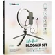 Комплект блогера Gelius Pro Blogger Set Life Hack GP-BS001 (Led кільце + мікрофон + tripod + тримач для телефону) - зображення 4
