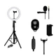 Комплект блоґера Gelius Pro Blogger Set Life Hack Improved GP-BS002 (Led кільце + мікрофон + tripod + утримувач для телефону) - зображення 5