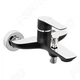 BDR1BLC Ferro (Польша) Adore Black/Chrome смеситель для ванны настенный с коротким изливом без душевого комплекта - изображение 1