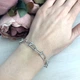 Серебряный браслет с без камней, вес изделия 10,86 гр (2080084) - изображение 3