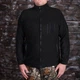 Кофта флисовая с липучками UkrCamo КФ-01 50 Черный - изображение 3
