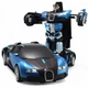 Машинка трансформер радиоуправляемая Robot Car Bugatti Синий (SN9QI9882) - изображение 3