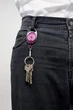 Рулетка Durable Style з карабіном 80 см Ліловий - зображення 2