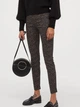 Брюки женские H&M 060796210_brown 38 Коричневые с бежевым (6666000166012) - изображение 1