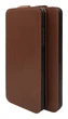 Чехол из натуральной кожи Logarm Genuine Leather Flip для Motorola Edge 40 Коричневый - изображение 1
