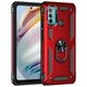 Чехол Shield для Motorola Moto G60 противоударный Бампер с подставкой Red - изображение 5