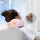 Подушка дорожная под шею BASEUS Thermal Series Memory Foam U-Shaped Neck Pillow. Pink - изображение 8