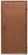 Входные двери LUCKY DOORS Эврика металл/металл на трубе, утепленные, 2050х860 правые Медный антик (1-25012) - изображение 1