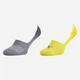 Набор мужских следов Puma Footie Unisex 141011001003 39-42 2 пары Серый/Жёлтый (8718824799728) - изображение 1