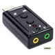 Внешняя звуковая usb карта PrologiX SC-108 7.1 Черная - изображение 3