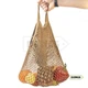 Эко сумка клетчатая "Авоська" большая 7л - Avoskin Bag Brown - изображение 1