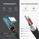 Дата кабель USB 2.0 AM to Type-C 1.0m US284 Angled Alum. Braid Black Ugreen (50941) - изображение 6