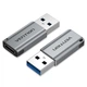 Адаптер Type-C-USB 3.0 Vention AluminIum nickel-plated M/F 5Gbps 3A Gray (CDPH0) - изображение 2
