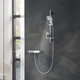Душевой набор GROHE Rainshower SmartActive с ручной лейкой, шлангом и стойкой 630мм хром 26583000 - изображение 3