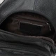 Сумка слинг через плечо мужская из натуральной кожи Laras K10082bl Черная (ROZ6400165724) - изображение 6