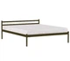 Полуторная кровать Метакам Comfort-1 металлическая 190x120 Коричневая - изображение 1