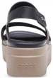 Жіночі сандалі CROCS women's Brooklyn Low Wedge 41 чорний/бежевий 206453 - зображення 11