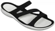Женские шлепанцы Crocs Swiftwater Sandal 38 (EU 38-39) черный/белый 203998 - изображение 9