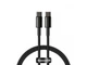 Кабель Baseus Tungsten Gold USB-C to USB-C PD 100W 5A Fast Charging 1m Black (CATWJ-01) - изображение 1