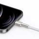 Кабель Baseus Cafule Series Metal USB 2.0 to Lightning 2.4A 1m White (CALJK-A02) - изображение 5