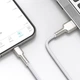 Кабель Baseus Cafule Series Metal USB 2.0 to Lightning 2.4A 1m White (CALJK-A02) - изображение 6