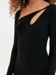 Платье миди осеннее женское Trendyol TPRAW22EL1058 36 Black (8683044514461) - изображение 5