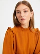 Платье короткое осеннее женское Trendyol TWOAW22EL0504 34 Camel (8683044233270) - изображение 4