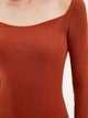 Платье миди осеннее женское Trendyol TWOAW22EL0614 M Brick (8683044250925) - изображение 5