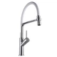 Cмеситель для кухни однорычажный с гибким изливом GLOBUS LUX DENVER Flex GDF-32-00-01 белый латунь 000022944 - изображение 3