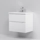 Тумба с умывальником для ванной AM.PM GEM S 61x58x42см подвесная белый M91-FHX0602-WC0602WG38 - изображение 4