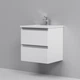 Тумбочка із умивальником для ванної AM.PM X-Joy 55x60x45см підвісна білий M85-FHX0552-WC0552WG38 - зображення 3