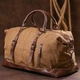 Дорожная сумка Vintage leather-20168 Коричнева - изображение 12