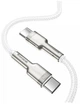 Кабель Baseus Cafule Series Metal USB-C to USB-C PD 100W 5А 1m White (CATJK-C02) - изображение 3