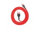 Кабель Baseus Cafule USB 2.0 to USB-C 15W 3A 0.5m Red (CATKLF-A09) - изображение 5