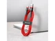 Кабель Baseus Cafule USB 2.0 to USB-C 15W 3A 0.5m Red (CATKLF-A09) - изображение 7