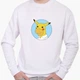 Свитшот мужской Гомер-чу Симпсоны и Пикачу (The Simpsons and Pikachu) (8771-2001) Белый S - изображение 1