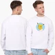 Свитшот мужской Гомер-чу Симпсоны и Пикачу (The Simpsons and Pikachu) (8771-2001) Белый S - изображение 2