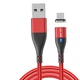 Магнитный Кабель microUSB - USB (2m) USLION US0159M Red Провод для Зарядки Телефона Fast Charging 3A и Передачи Данных - изображение 1