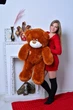 Плюшевый мишка Ден Karinka коричневый 130 см - изображение 1