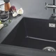 Мойка для кухни GROHE гранитная K700 610x460мм прямоугольная врезная с сифоном черная 31655AP0 - изображение 7