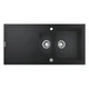 Мойка для кухни GROHE гранитная K400 1000x500мм прямоугольная врезная с сифоном черная 31642AP0 - изображение 3