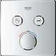 Внешняя часть смесителя без скрытой части GROHE Grohtherm SmartControl хром латунь 158x158мм 29124000 - изображение 4