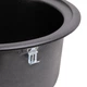 Мойка для кухни LIDZ гранитная D510/200 505x505мм круглая врезная с сифоном черная LIDZBLM14D510200 - изображение 6