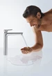 Cмеситель для умывальника с высоким изливом HANSGROHE TALIS E хром латунь с донным клапаном 71716000 - изображение 3