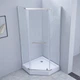 Кабіна для душу LIDZ п'ятикутна із піддоном Dozorca 90x90x205см прозорий вітраж 6мм профіль хром LDSC9090CRMLOWTR - зображення 8