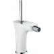 Cмеситель для гигиенического душа HANSGROHE PuraVida на биде с джойстиком белый латунь с донным клапаном 15270400 - изображение 1