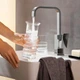 Cмеситель на раковину с высоким изливом HANSGROHE METROPOL хром латунь с донным клапаном 32511000 - изображение 6