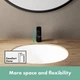 Кран для раковины одновентильный HANSGROHE VERNIS BLEND черный латунь с донным клапаном 71551670 - изображение 4